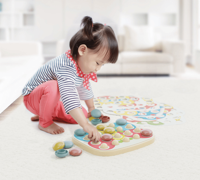 Mosaic Pegboard FantaColor - Baby, 28 pcs