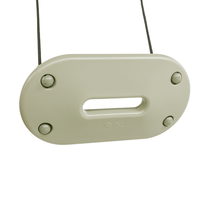 Plastic Swing 45x24 cm - Sage Green (Black Rope)