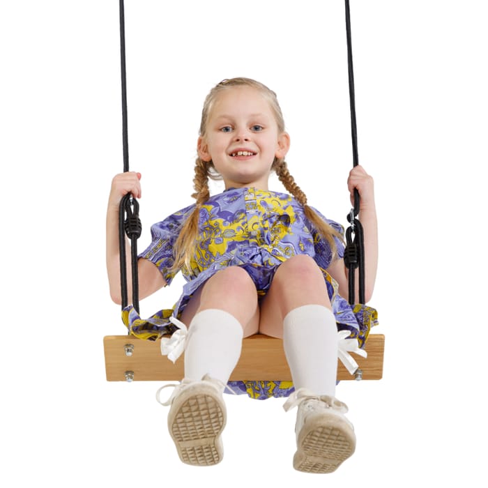 3-in-1 Swing, Trapeze & Gym Rings (Black Rope)