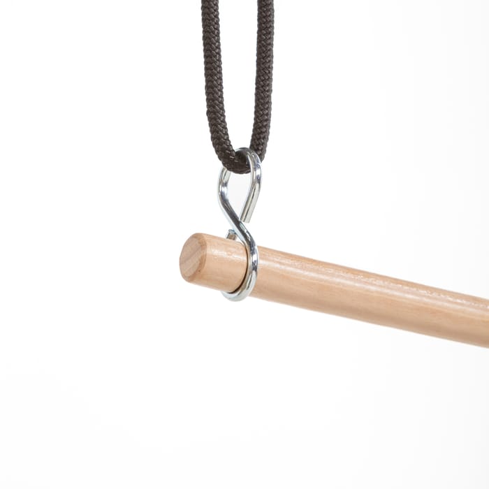 3-in-1 Swing, Trapeze & Gym Rings (Black Rope)