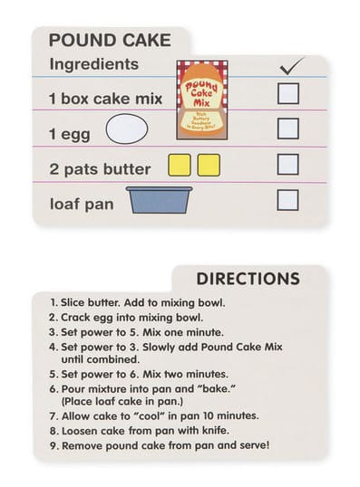 Wooden Make-a-Cake Mixer Set