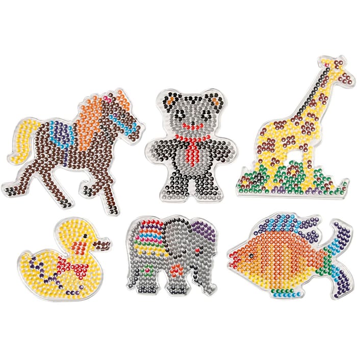 Midi Pegboards - Animals, 6 pcs