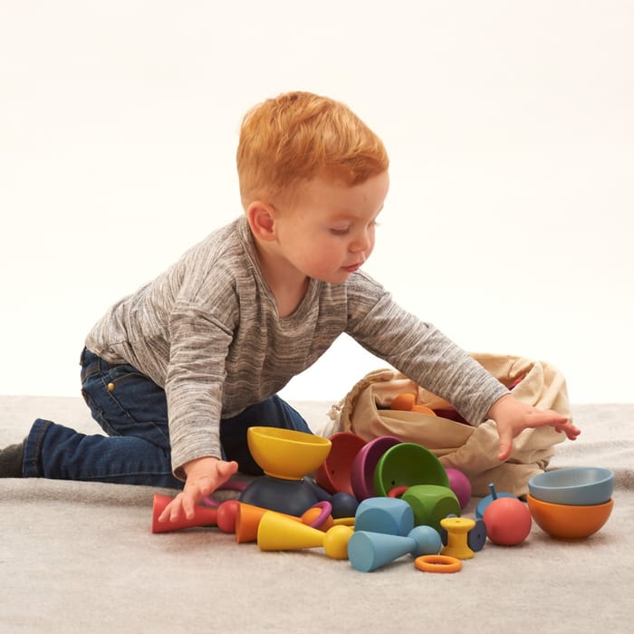 Montessori Rainbow Wooden Super Set, 84 pcs
