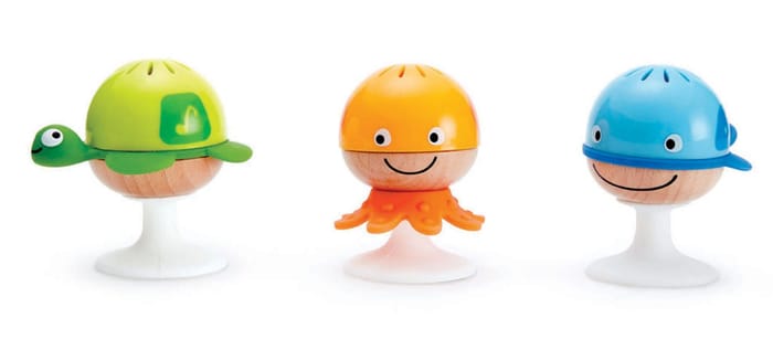 Rattle Set with Suction Cups - Sea Animals
