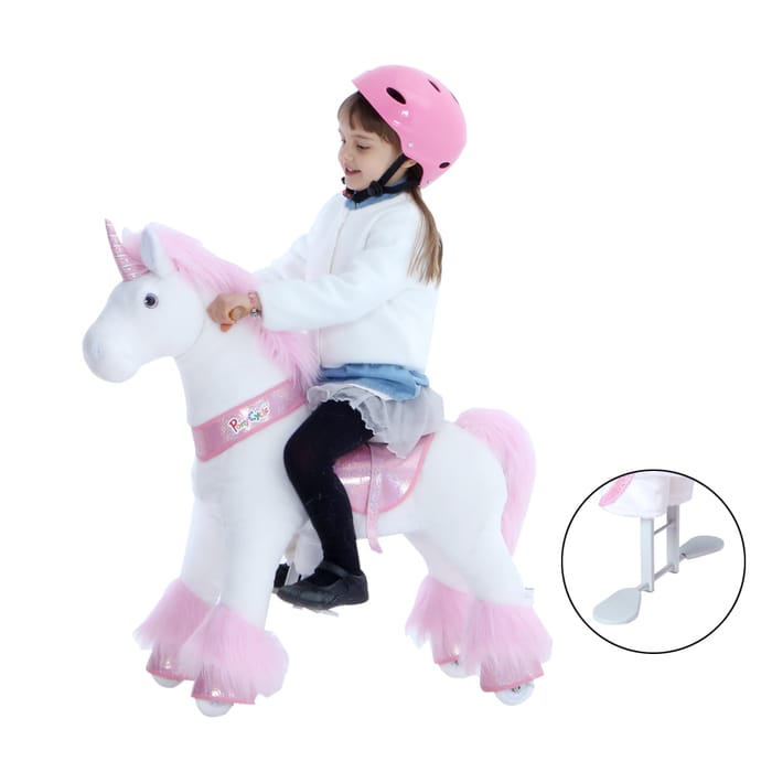 Ride-On Horse - Unicorn Pink, Small