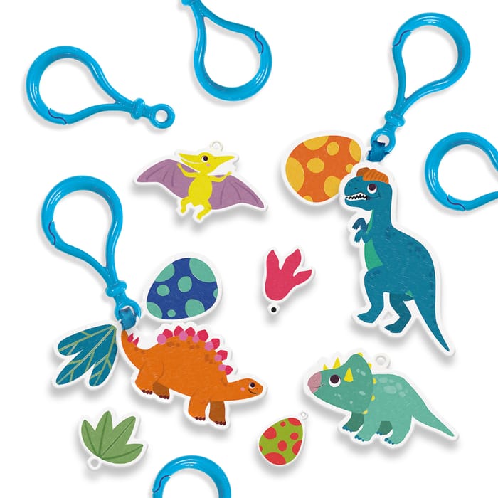 Shrink Plastic - DIY Dinosaur Keyrings