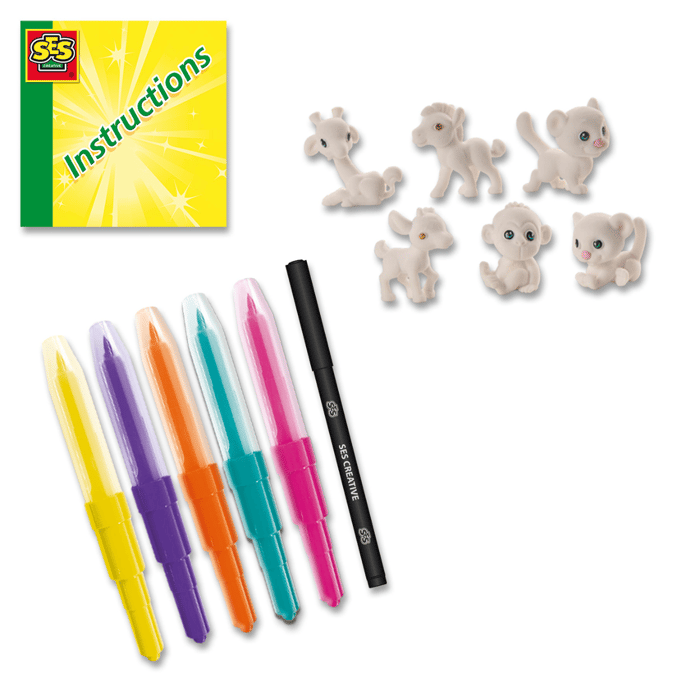 Blow Airbrush Pens - Safari Animals, 6 pcs