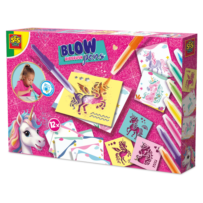 Blow Airbrush Pens Activity Set - Unicorns