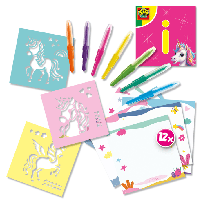 Blow Airbrush Pens Activity Set - Unicorns
