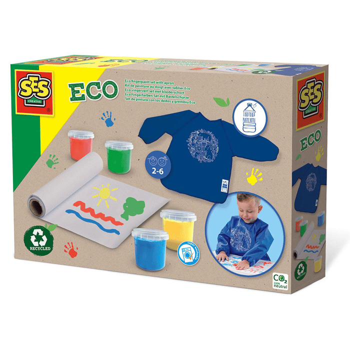 Finger Paint Set incl. Paint Smock