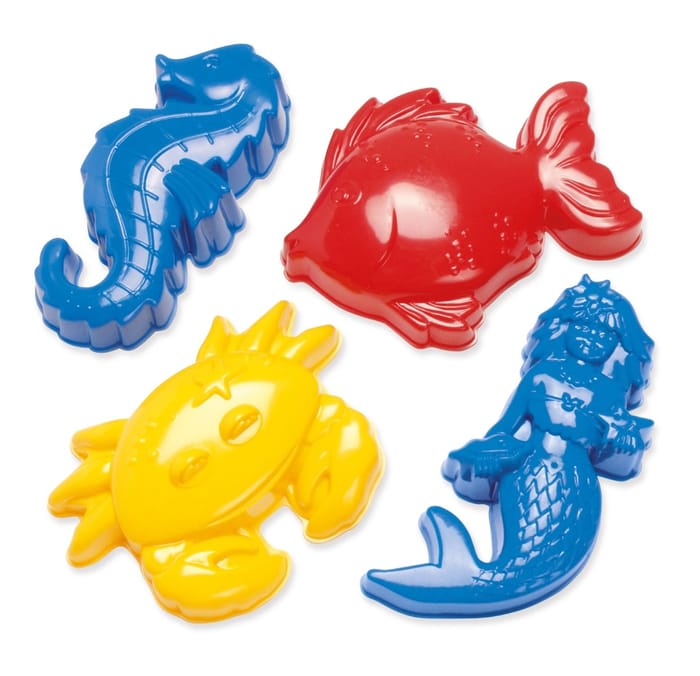 Sand Moulds - Sea Animals, 4 pcs