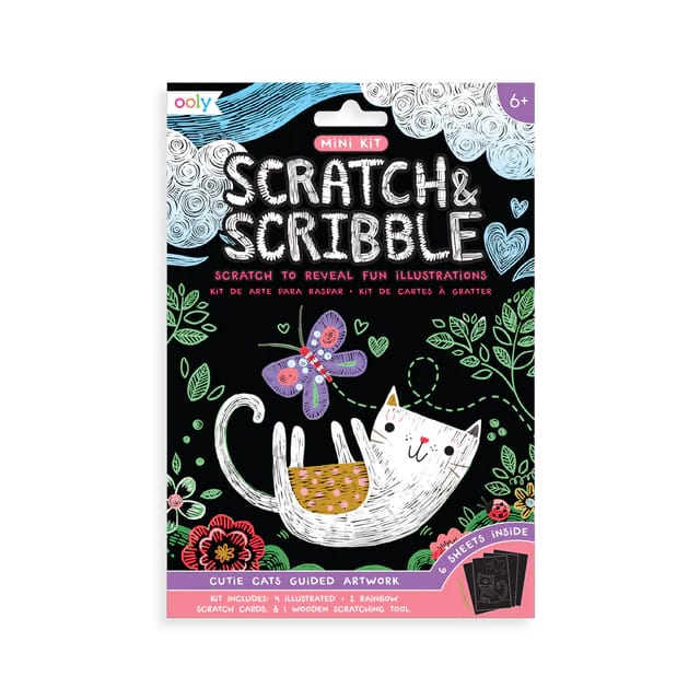 Scratch & Scribble Mini Kit - Cutie Cats