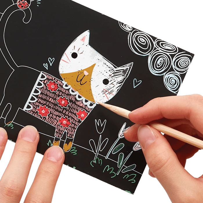 Scratch & Scribble Mini Kit - Cutie Cats
