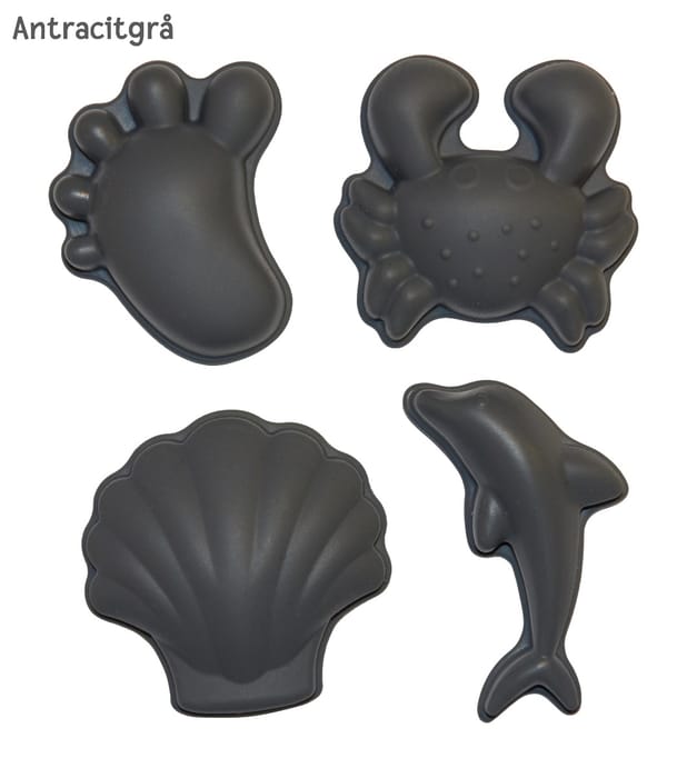 Silicone Sand Moulds - Nordic Colours, 4 pcs