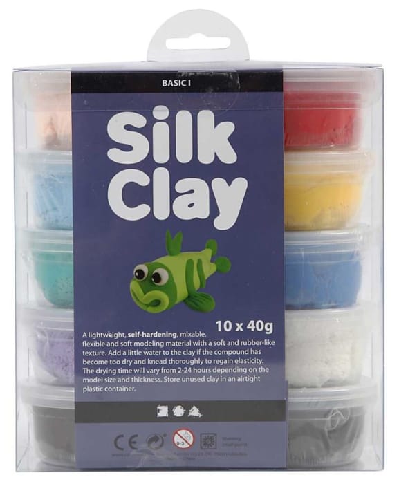 Silk Clay 10x40 gr - Basic Colours