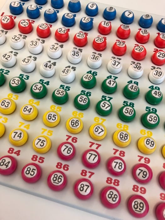 Raffle Accs. - Numbered Bingo Balls, 90 pcs