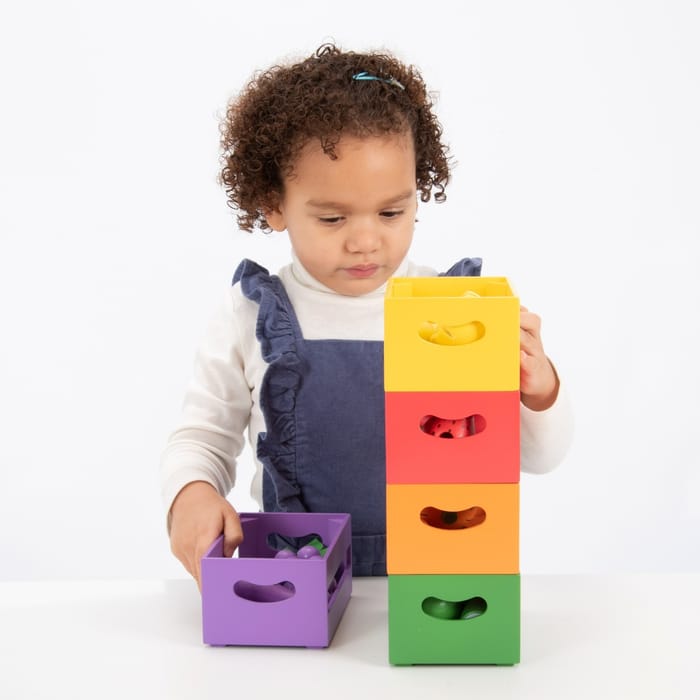 Wooden Sorting Crates - Fruits and Vegetables