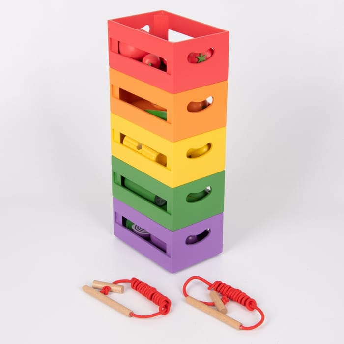 Wooden Sorting Crates - Fruits and Vegetables