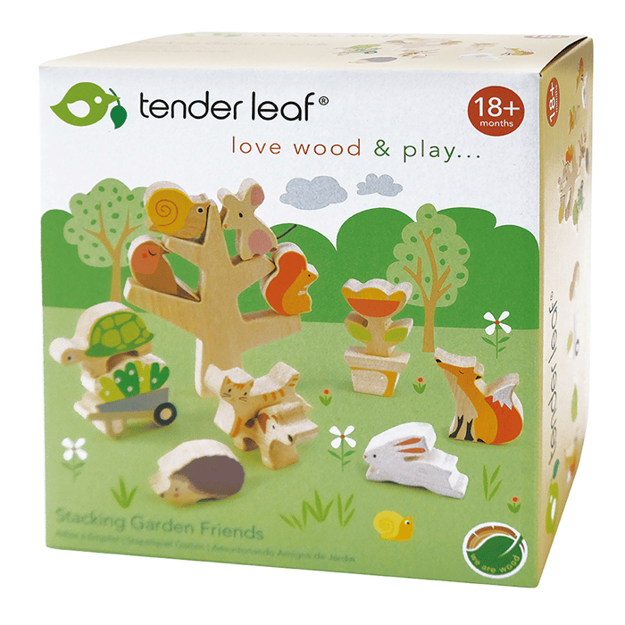 Stacking Animals - Garden Friends, 13 pcs