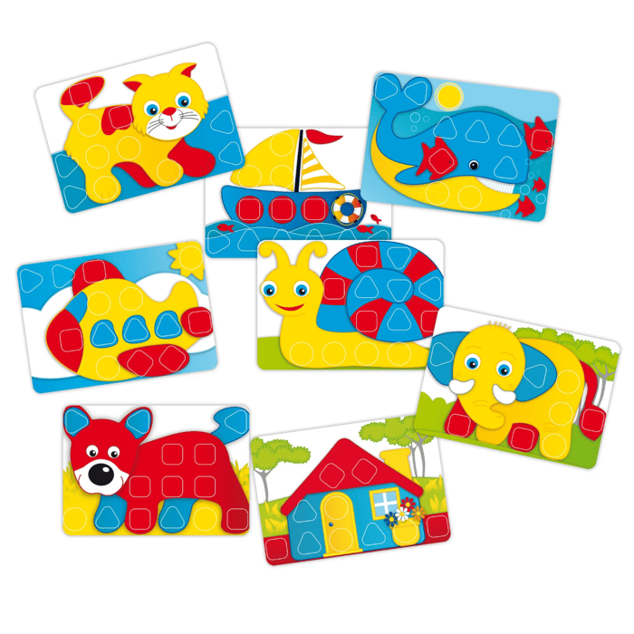 Mosaic Pegboard FantaColor - Baby, 30 pcs
