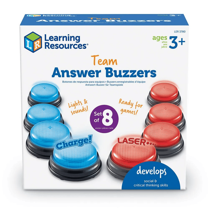 Answer Buzzers - Two Teams, 2x4 pcs