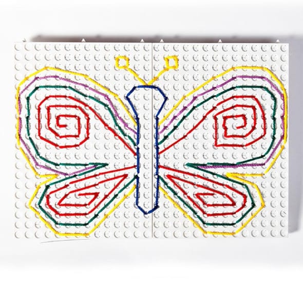 Lacing Play Boards - White, 4 pcs