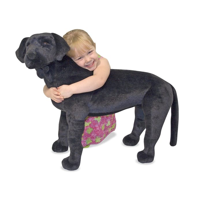 Lifelike Stuffed Animal - Black Lab