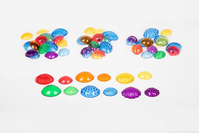Translucent Tactile Shells, 108 pcs