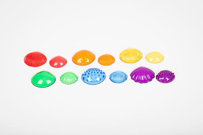 Translucent Tactile Shells, 108 pcs