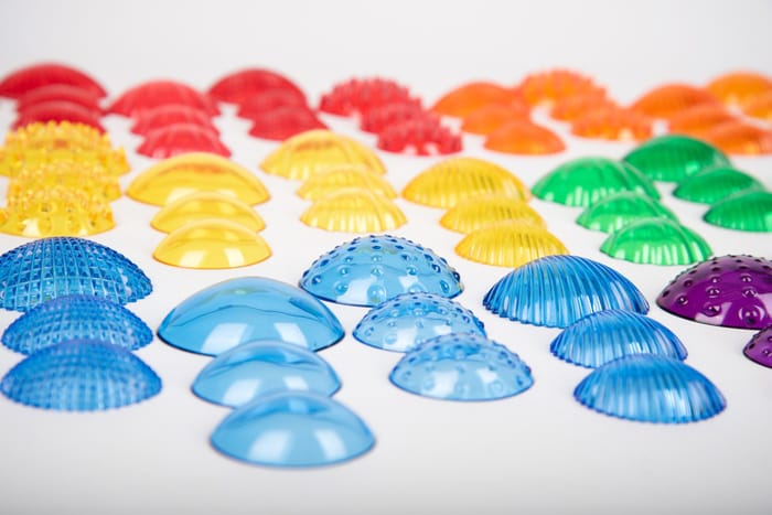 Translucent Tactile Shells, 108 pcs