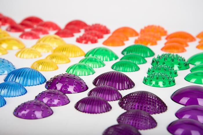 Translucent Tactile Shells, 108 pcs