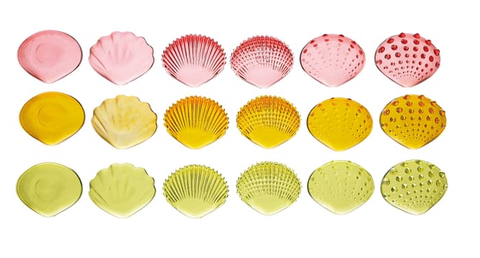 Translucent Tactile Shells, 108 pcs