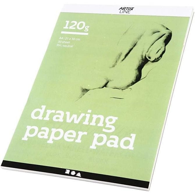 Drawing Pad A4 / 120 gr. - White, 30 Sheets
