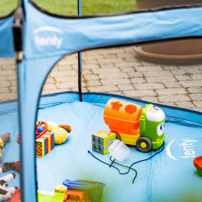 Pop-Up Playpen/Hideaway with Cover - Light Blue