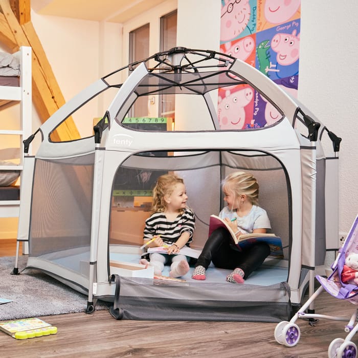 Pop-Up Playpen/Hideaway with Cover - Light Grey