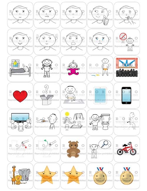 Time Timer - Magnetic Pictograms, Everyday