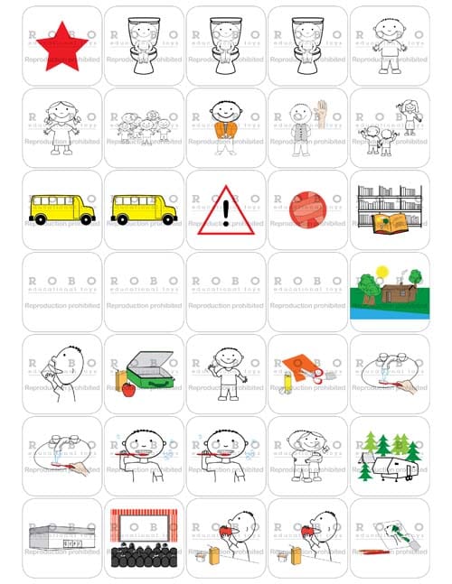Time Timer - Magnetic Pictograms, Everyday