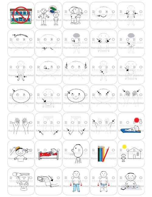 Time Timer - Magnetic Pictograms, Everyday