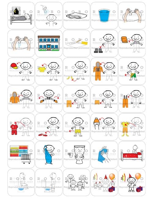 Time Timer - Magnetic Pictograms, Everyday
