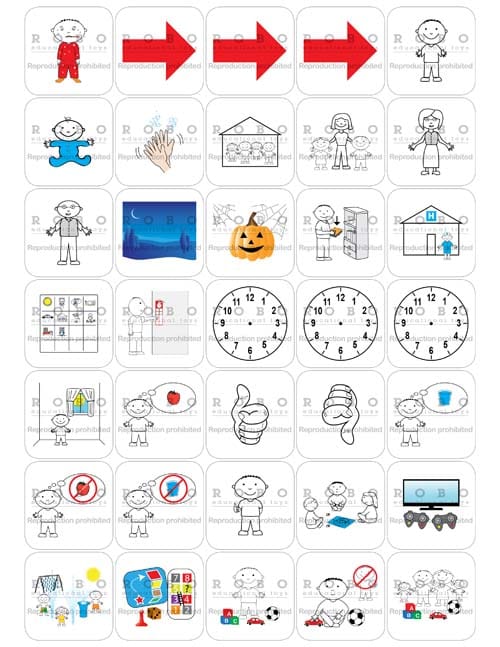Time Timer - Magnetic Pictograms, Everyday