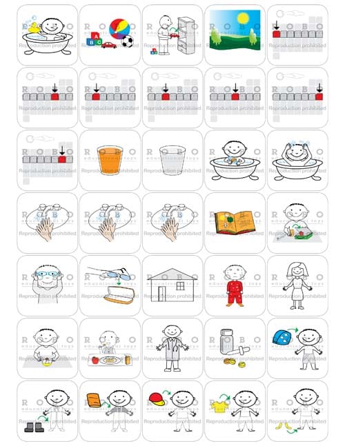 Time Timer - Magnetic Pictograms, Everyday
