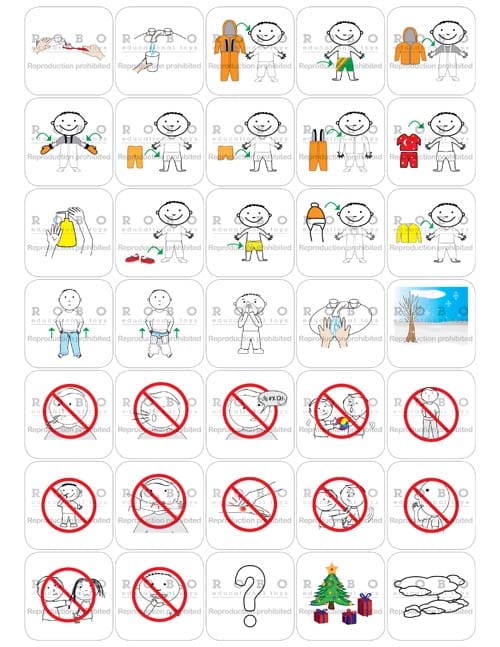 Time Timer - Magnetic Pictograms, Everyday