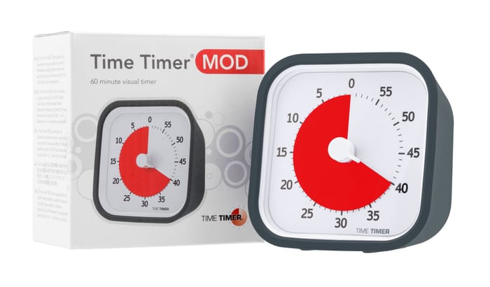 Time Timer MOD - Dark Grey, 1 Hour