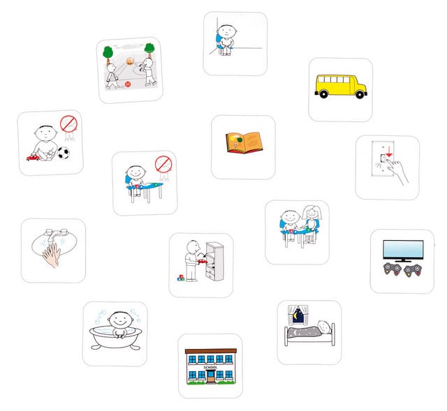 Time Timer - Magnetic Pictograms, Starter Set