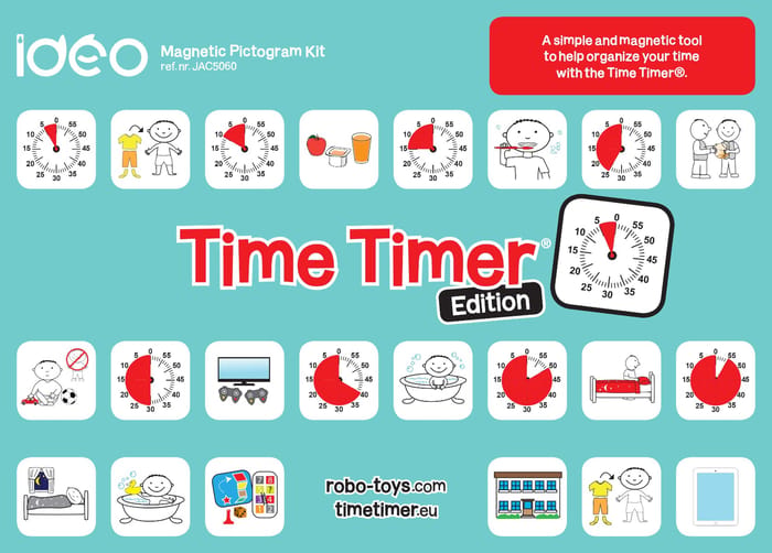 Time Timer - Magnetic Pictograms, Starter Set