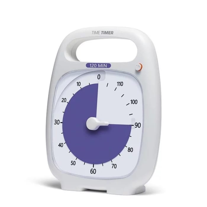 Time Timer PLUS 14x18 cm - White, 120 Min