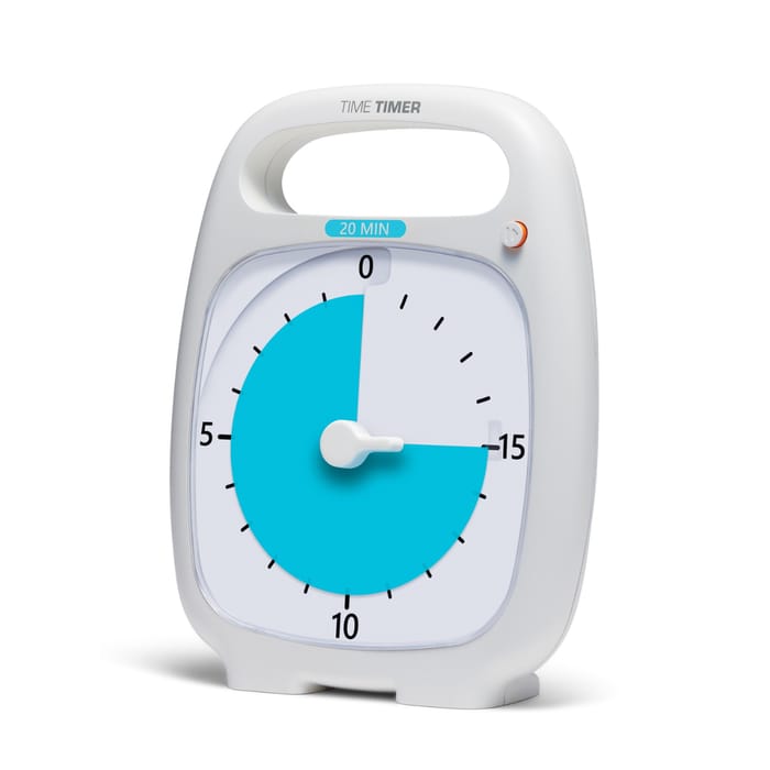 Time Timer PLUS 14x18 cm - White, 20 Min