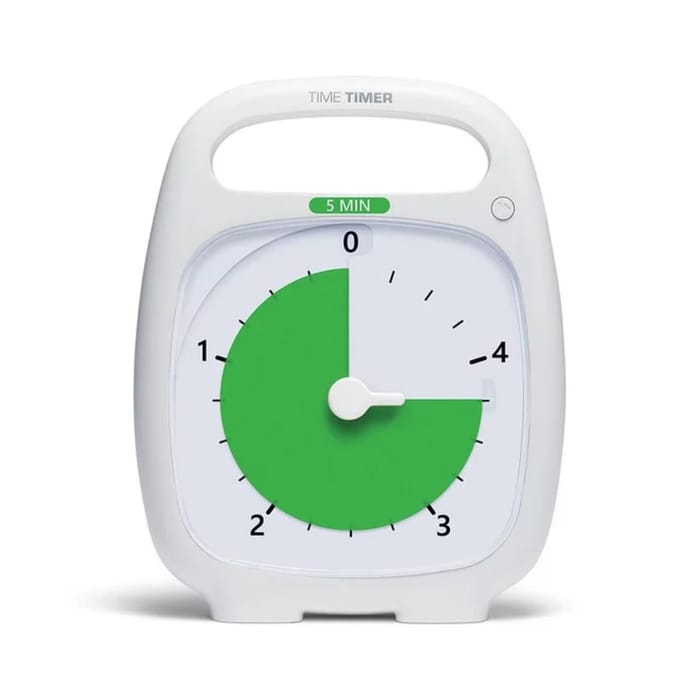 Time Timer PLUS 14x18 cm - White, 5 Min