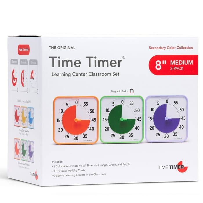 Time Timer - Classroom Set with 3 Pieces