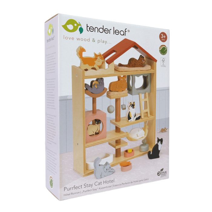 Dollhouse Accessories - Purrfect Stay Cat Hotel